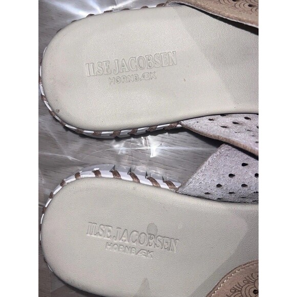 Ilse Jacobsen Tulip Double Buckle Strap Sandals Latte Womens Size 40 US 10 - Picture 5 of 9